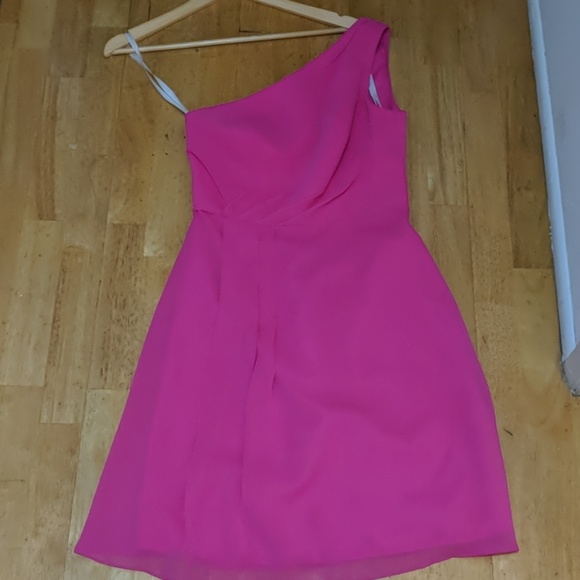 David's Bridal Dresses & Skirts - David's bridal pink one-shoulder dress